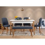 Hanah Home Santiago 1048 - 2 AB Conjunto de Mesa Extensible y Sillas